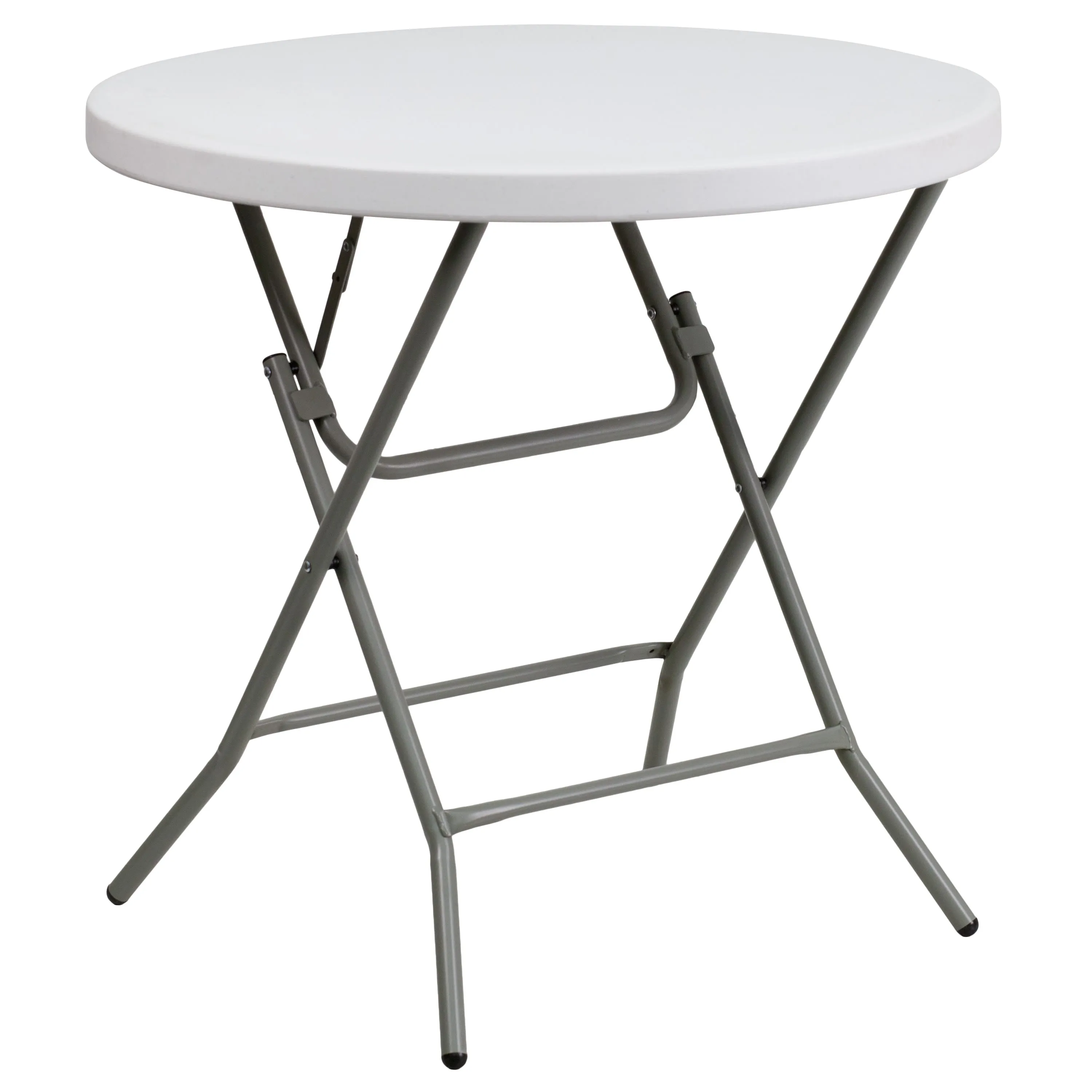 2.63-Foot Round Plastic Folding Table