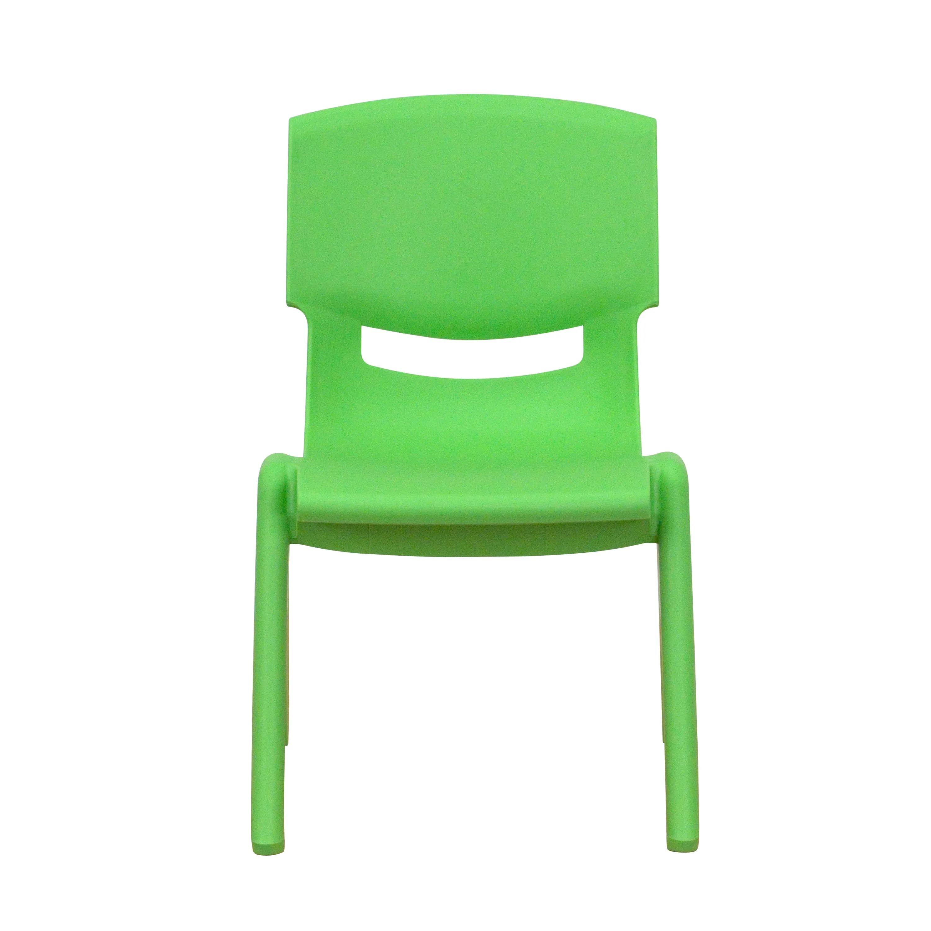 4 Pack Plastic Stackable School Chairs with 10.5" Seat Height