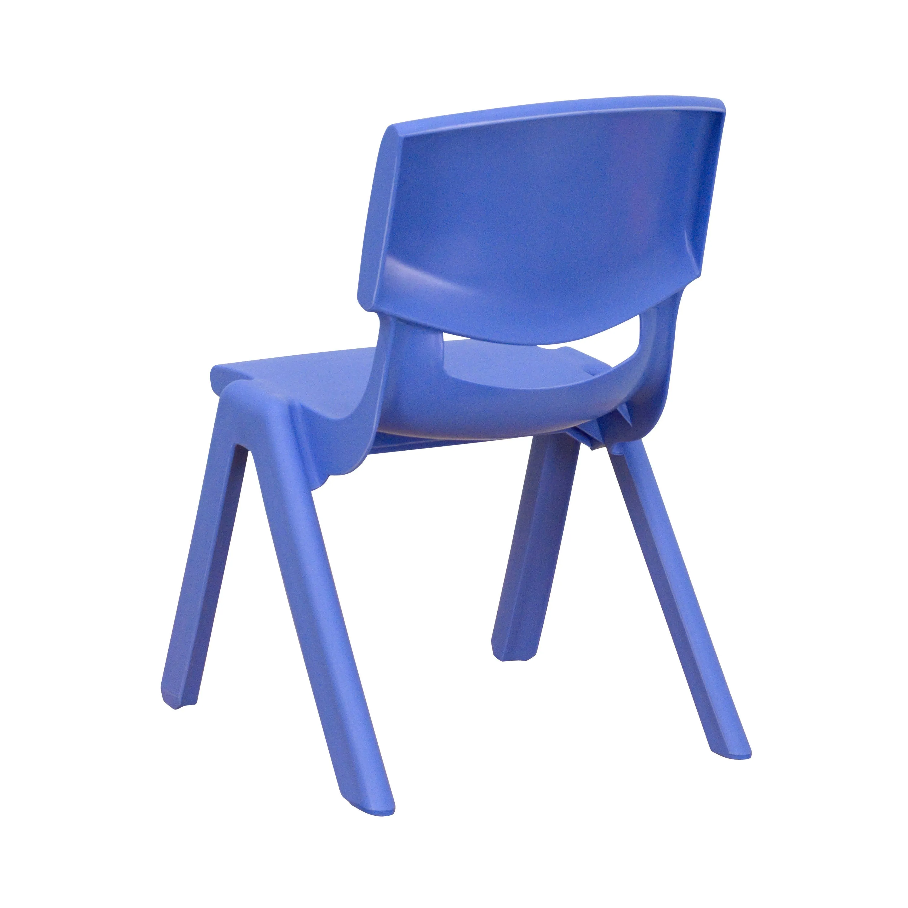 4 Pack Plastic Stackable School Chairs with 10.5" Seat Height