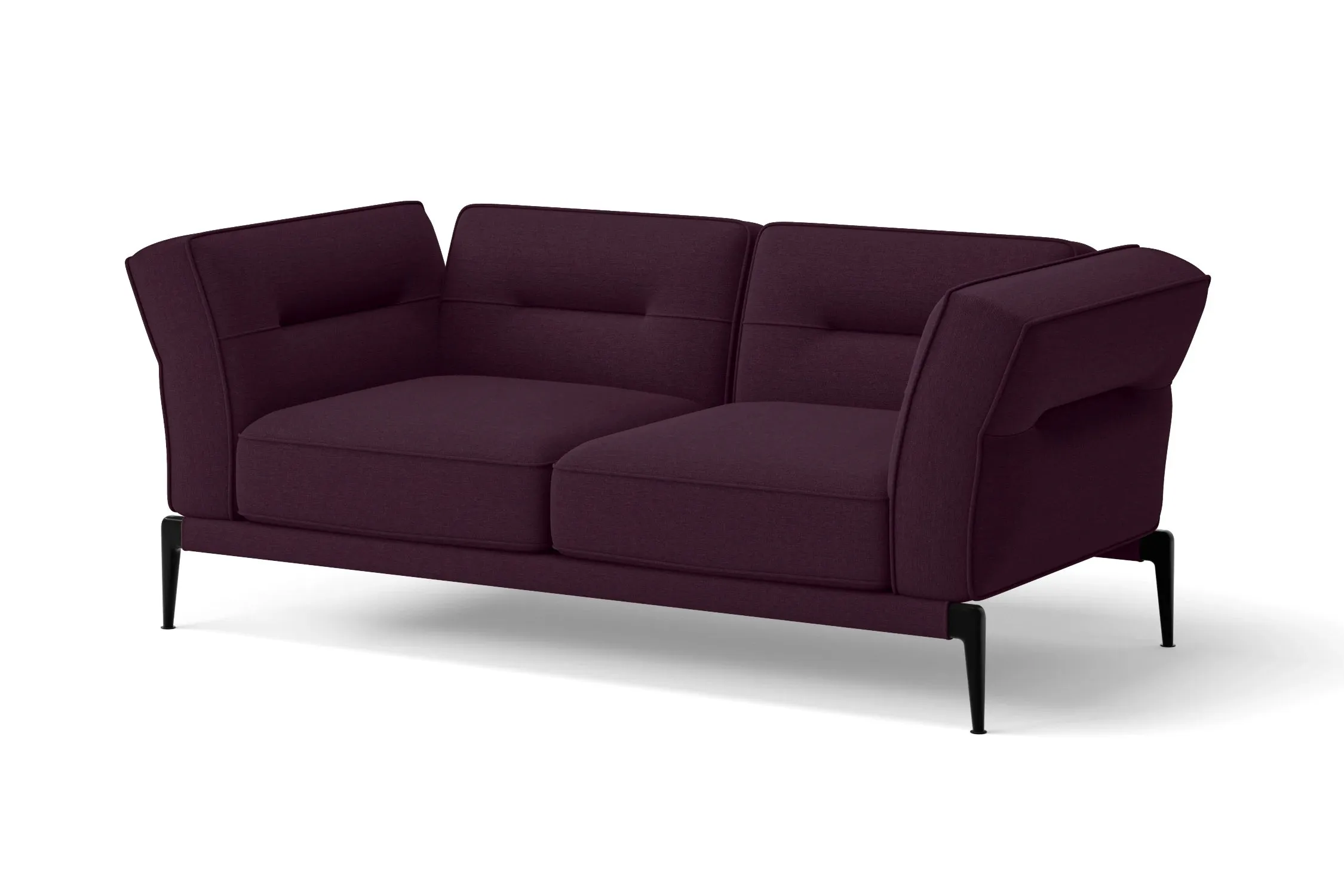 Acerra 2 Seater Sofa Purple Linen Fabric