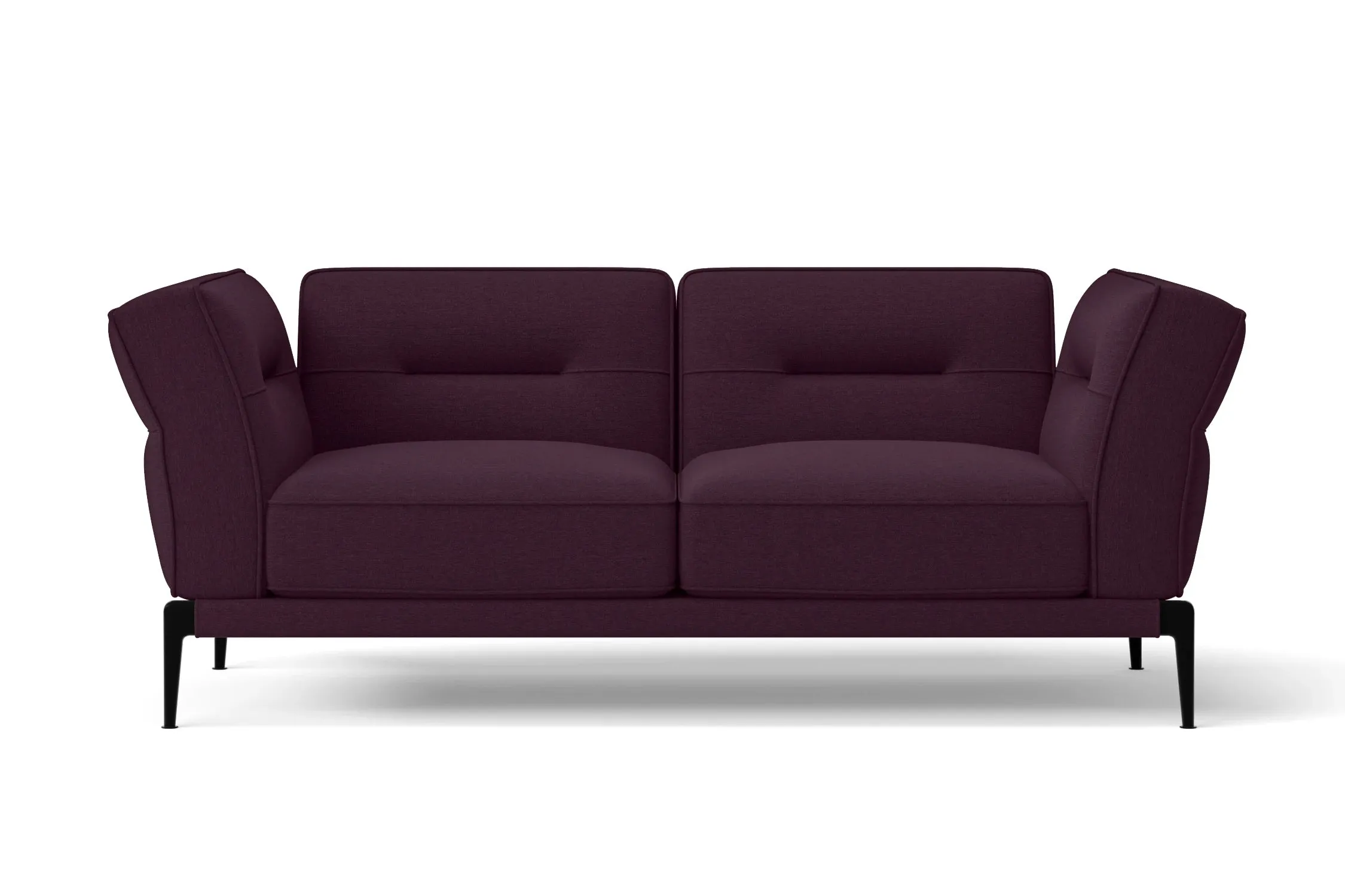 Acerra 2 Seater Sofa Purple Linen Fabric