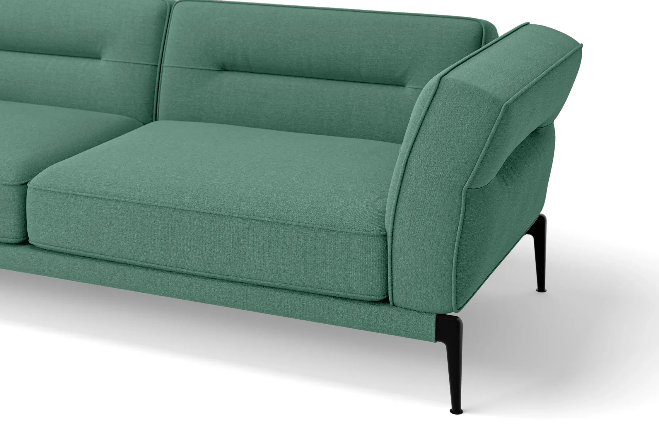 Acerra 3 Seater Sofa Mint Green Linen Fabric