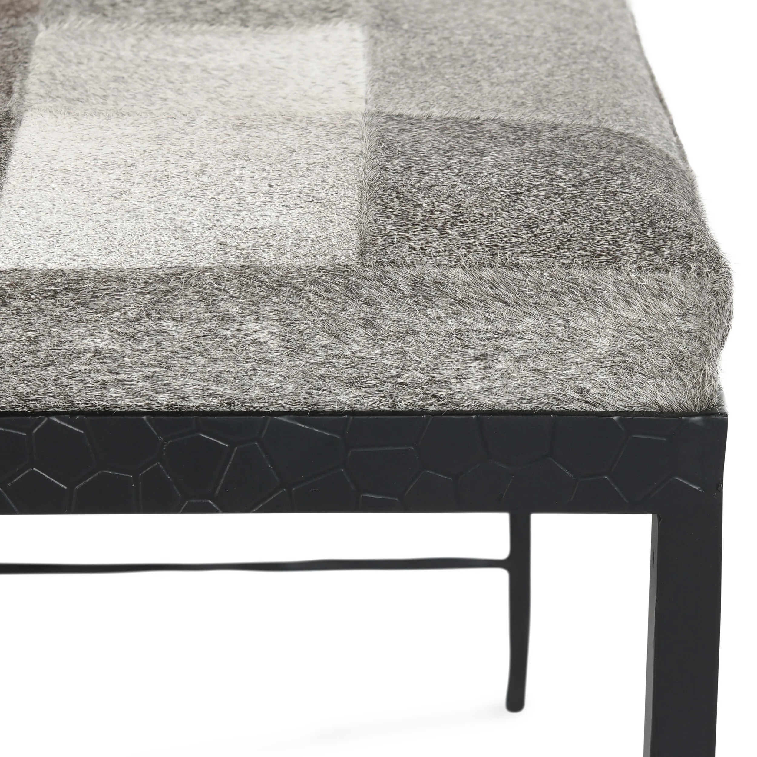 Achen Hide Bench, Sparrow Gray