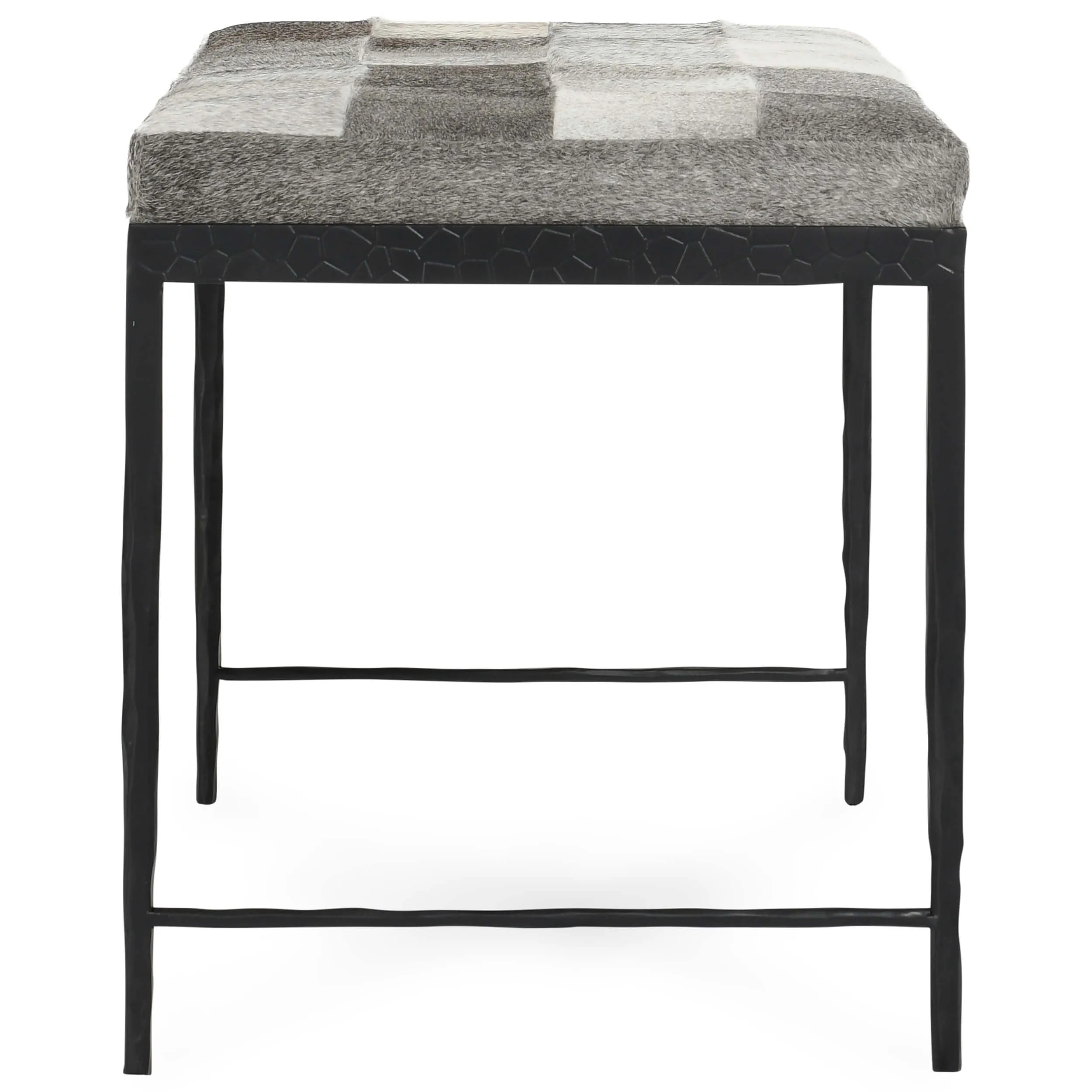 Achen Hide Bench, Sparrow Gray