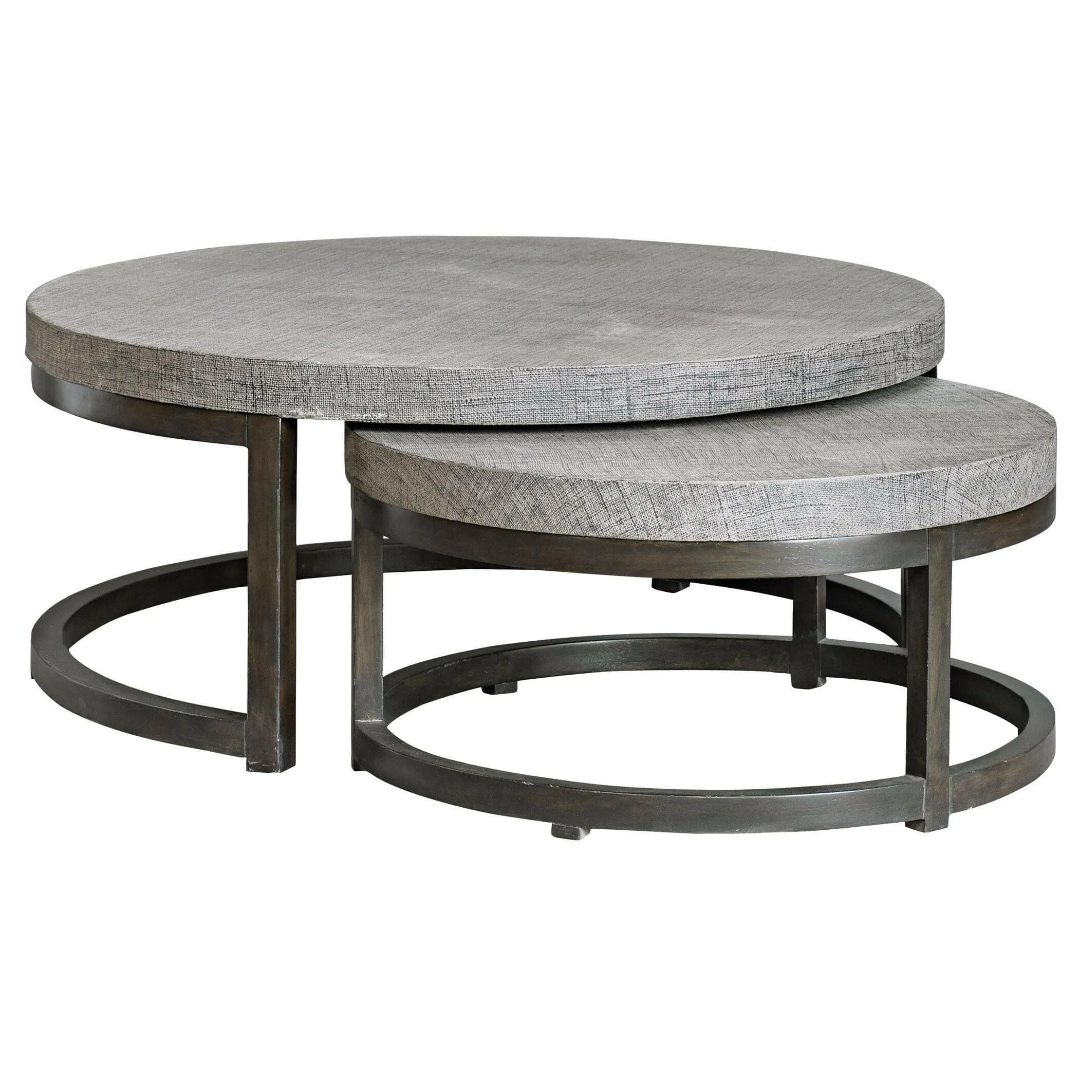 Aiyara Gray Nesting Tables, S/2