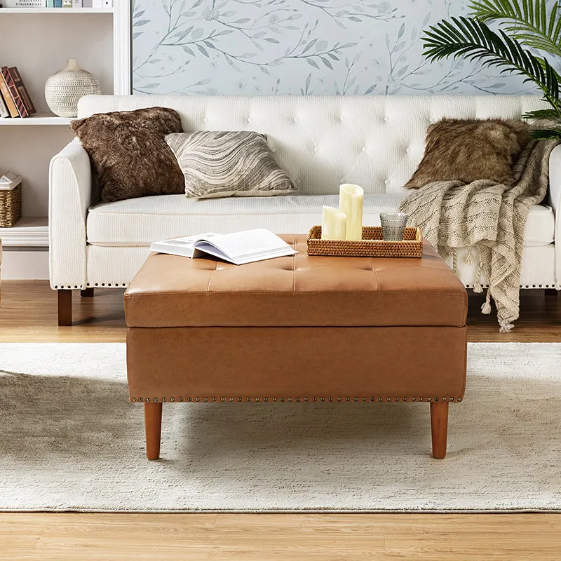 Alejandro Storage Tufted Cocktail Ottoman