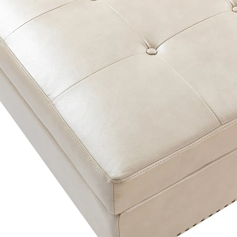 Alejandro Storage Tufted Cocktail Ottoman