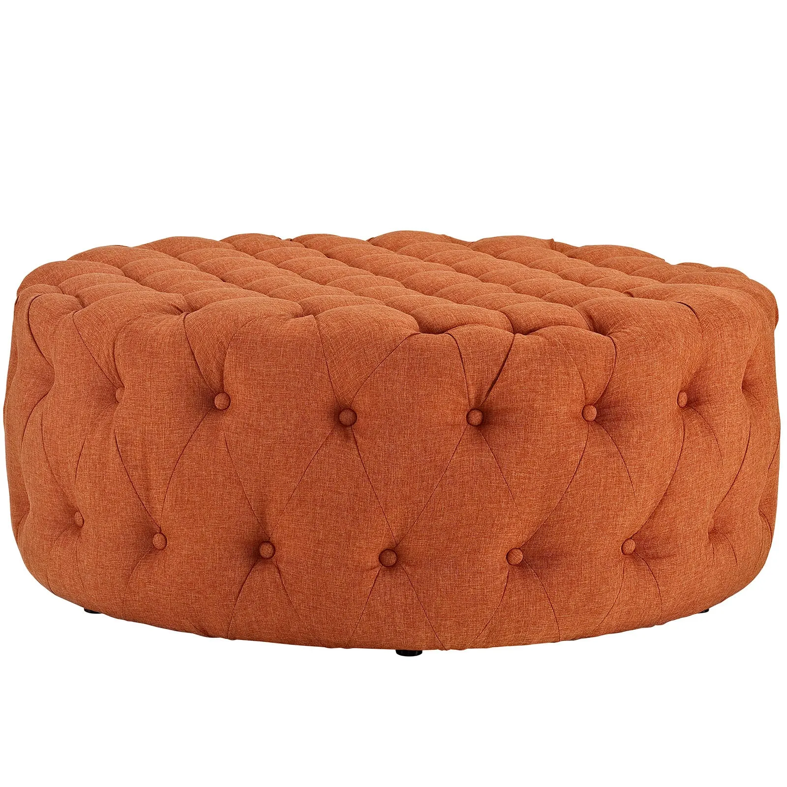 Amour Upholstered Fabric Ottoman