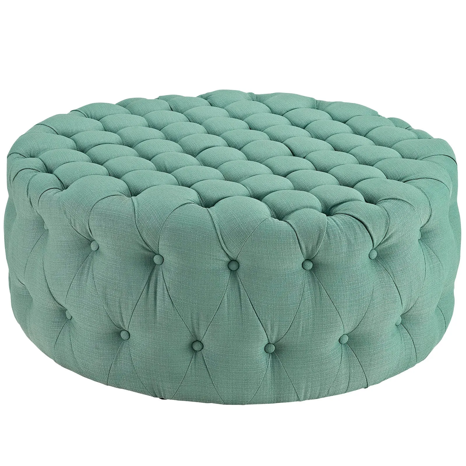 Amour Upholstered Fabric Ottoman