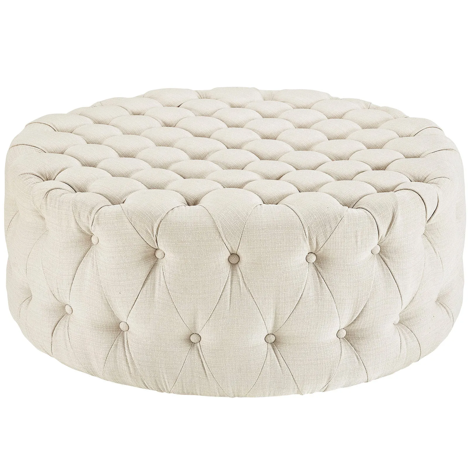 Amour Upholstered Fabric Ottoman