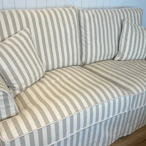 Ayla 3 Seater Sofa Natural Stripe