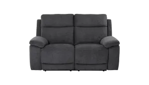 Banks 2 Seater Manual Recliner Fabric Sofa