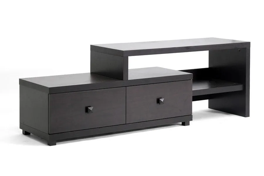 Baxton Studio Blythe Modern Asymmetrical TV Stand