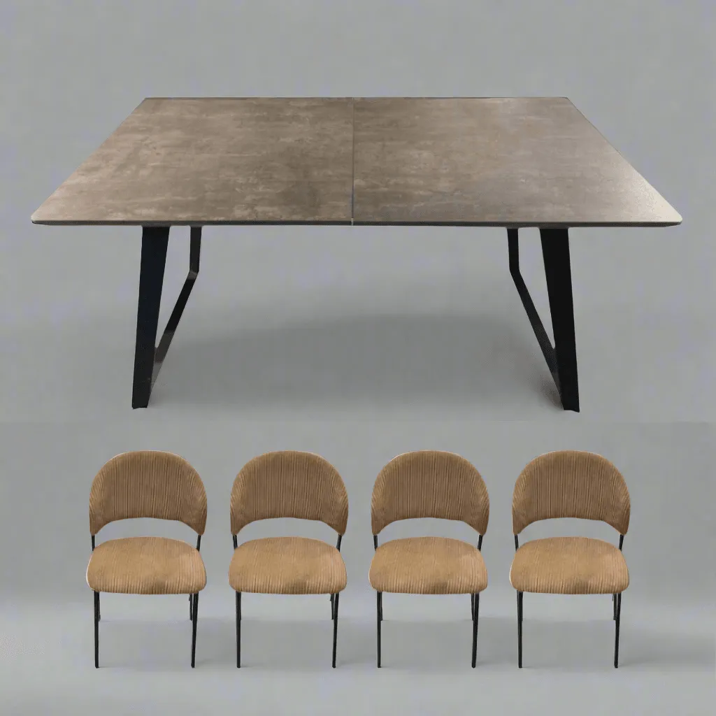 Bella Extendable Dining Set (1 4)