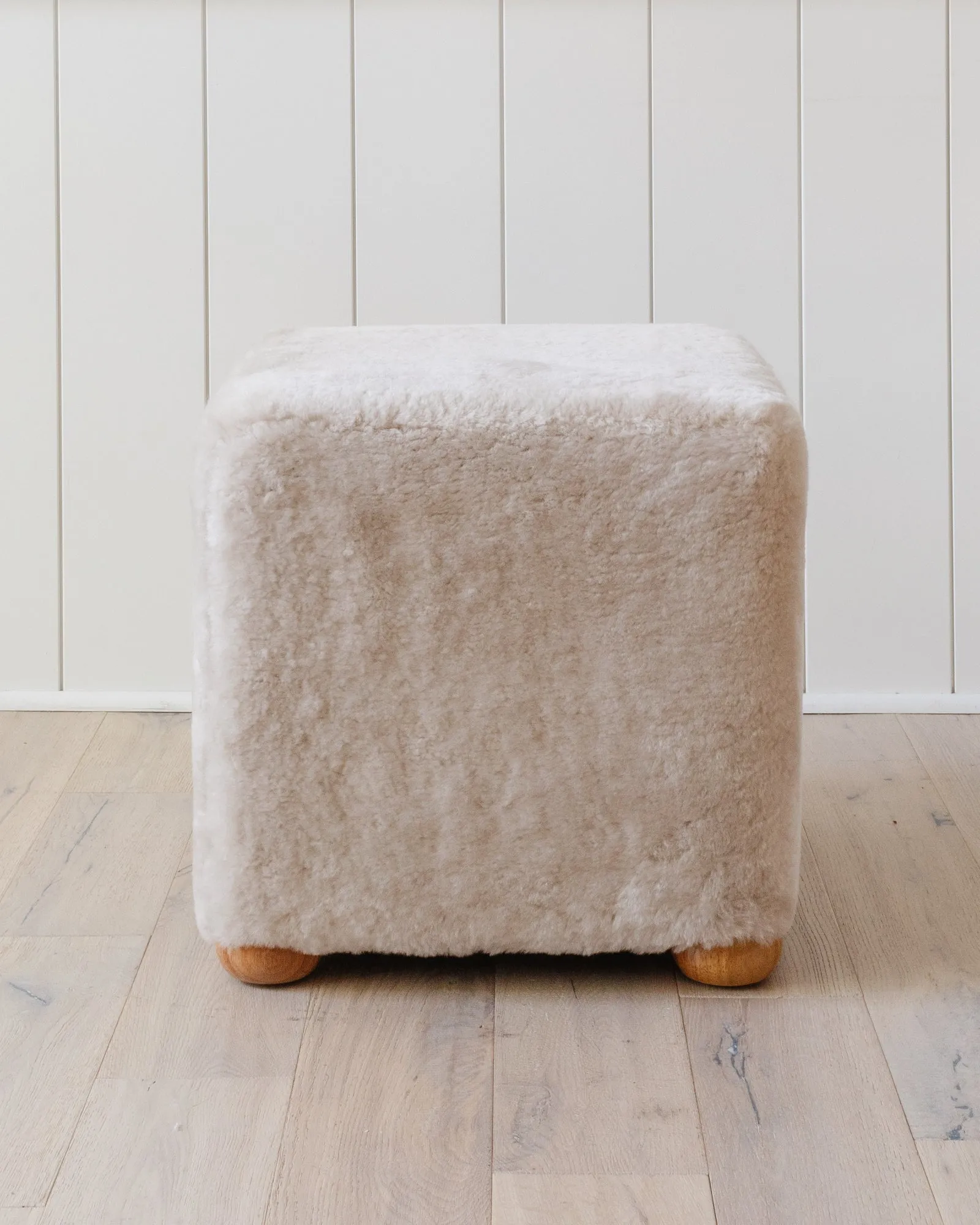 Bennett Shearling Cube - Natural