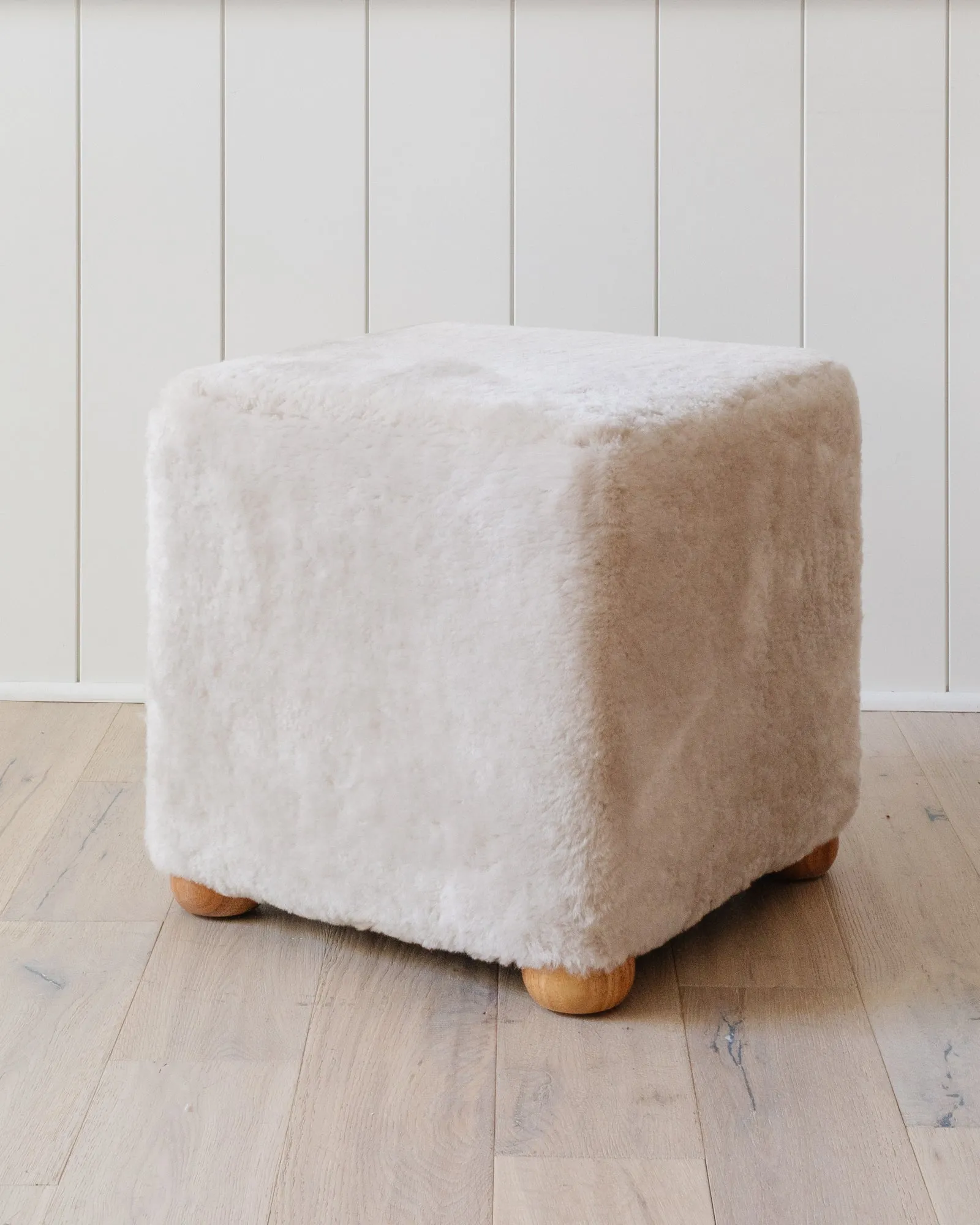 Bennett Shearling Cube - Natural