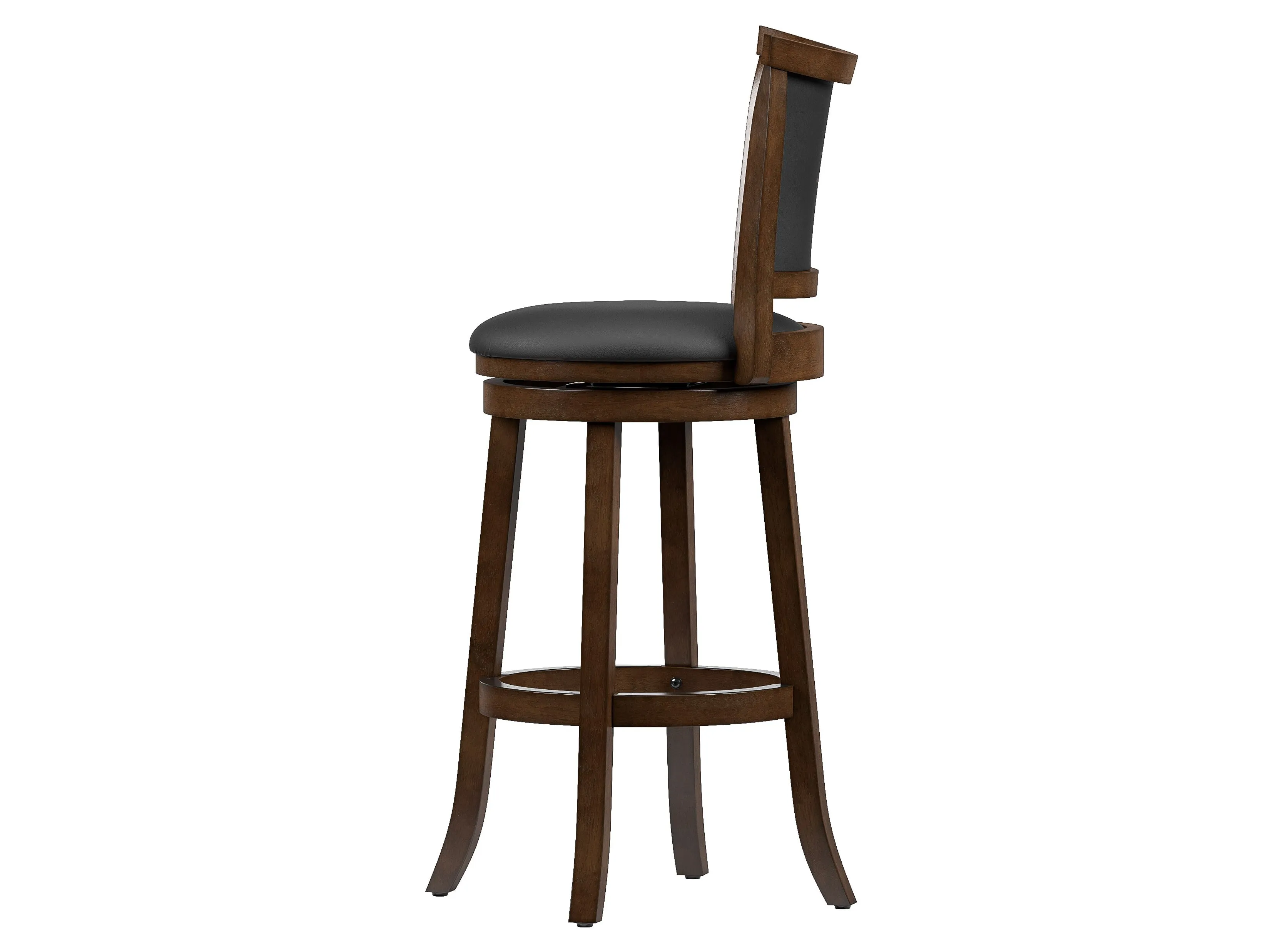 Black Bar Height Bar Stools, Set of 2