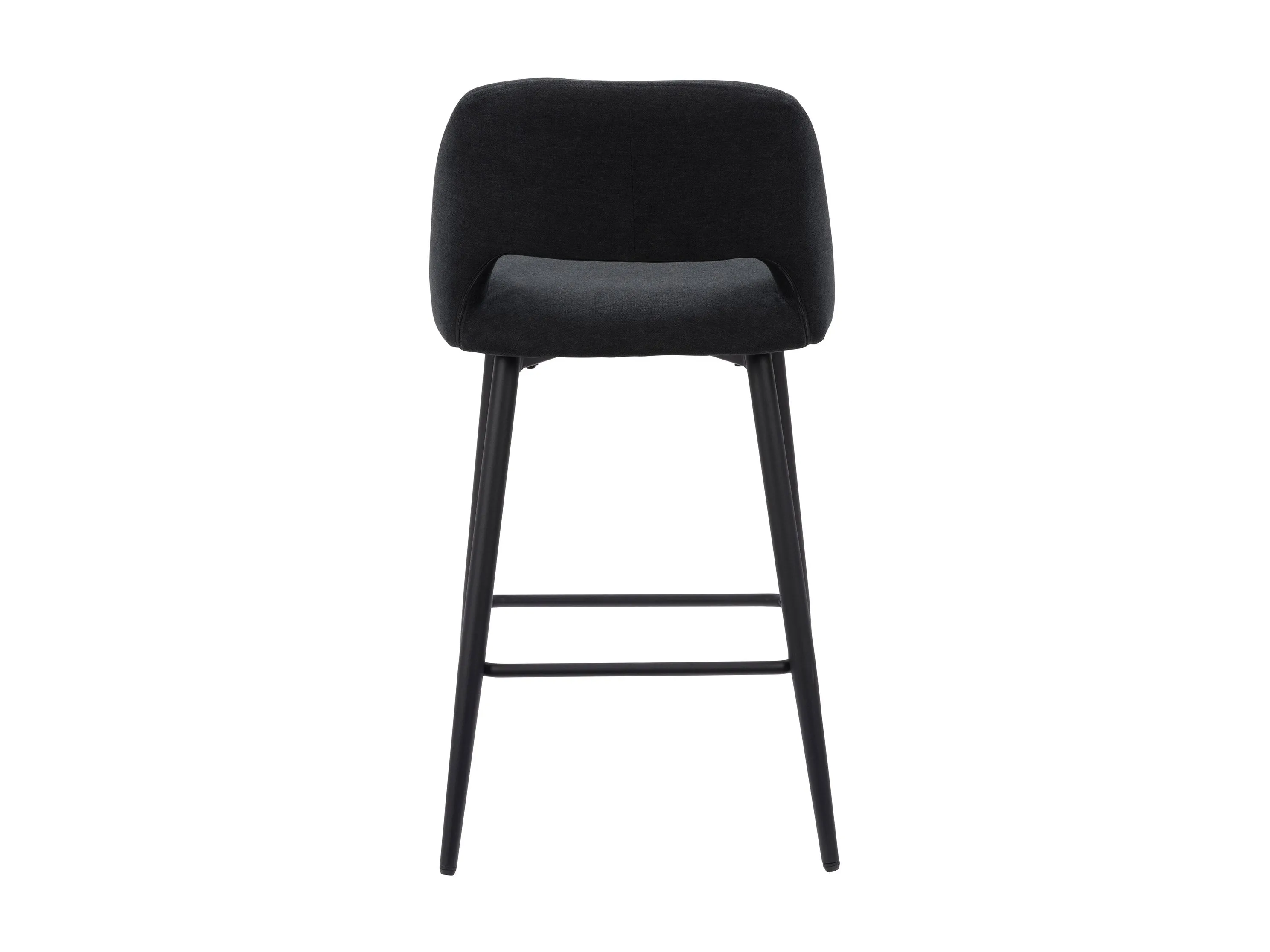 Black Velvet Bar Stools, Set of 2