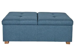 Blue Double Storage Ottoman