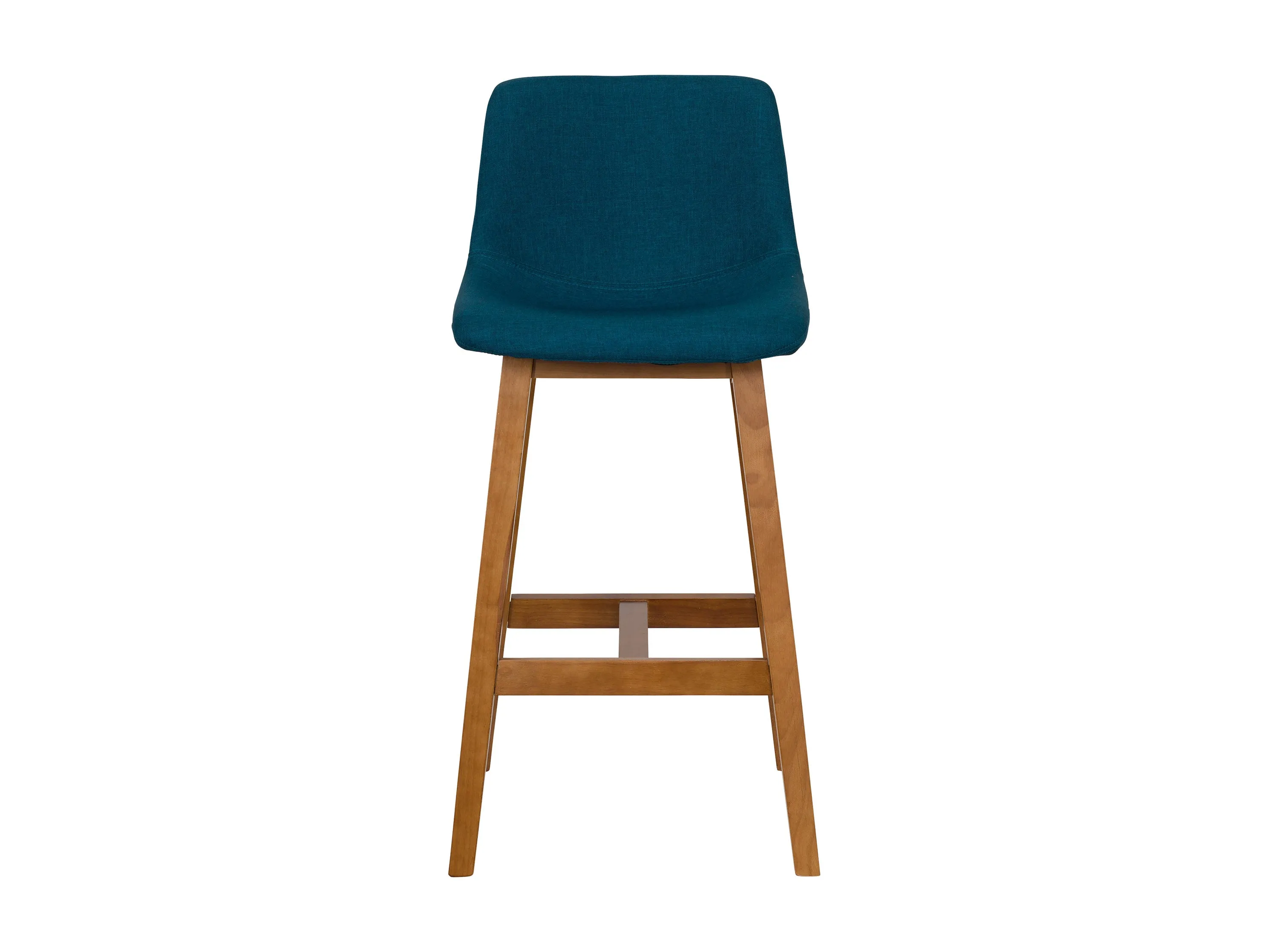 Blue Wood Bar Stools, Set of 2