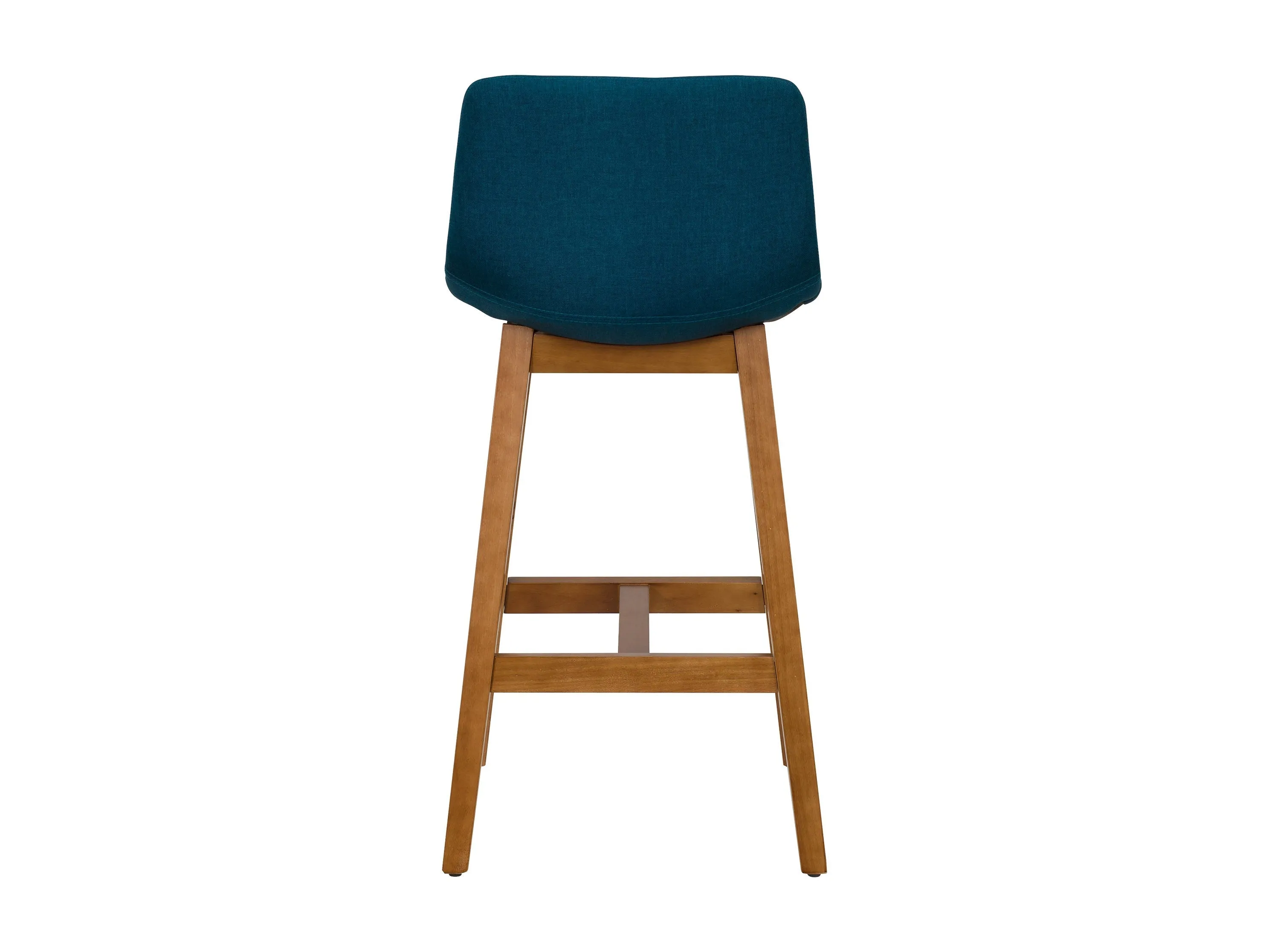 Blue Wood Bar Stools, Set of 2