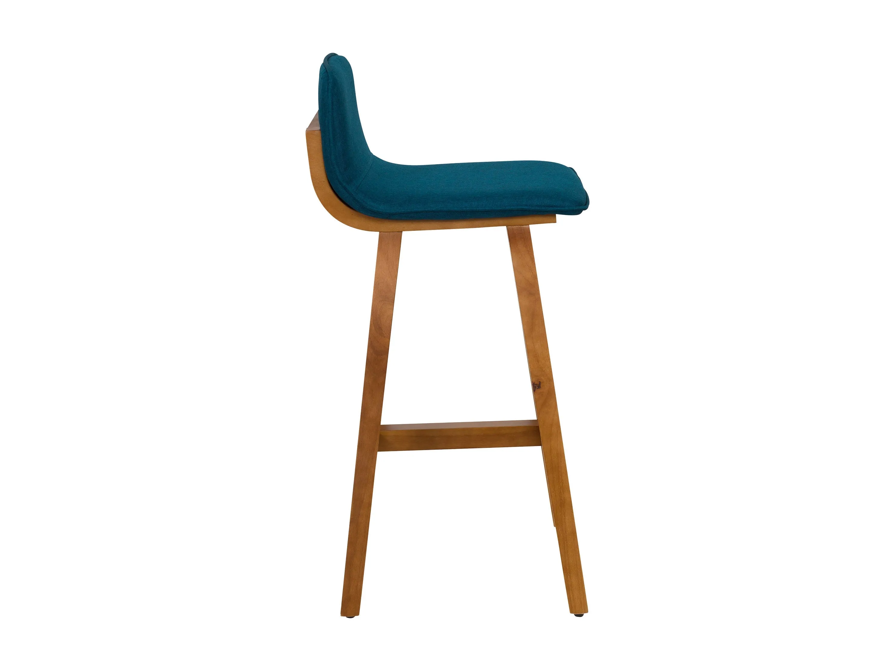 Blue Wooden Bar Stools, Set of 2