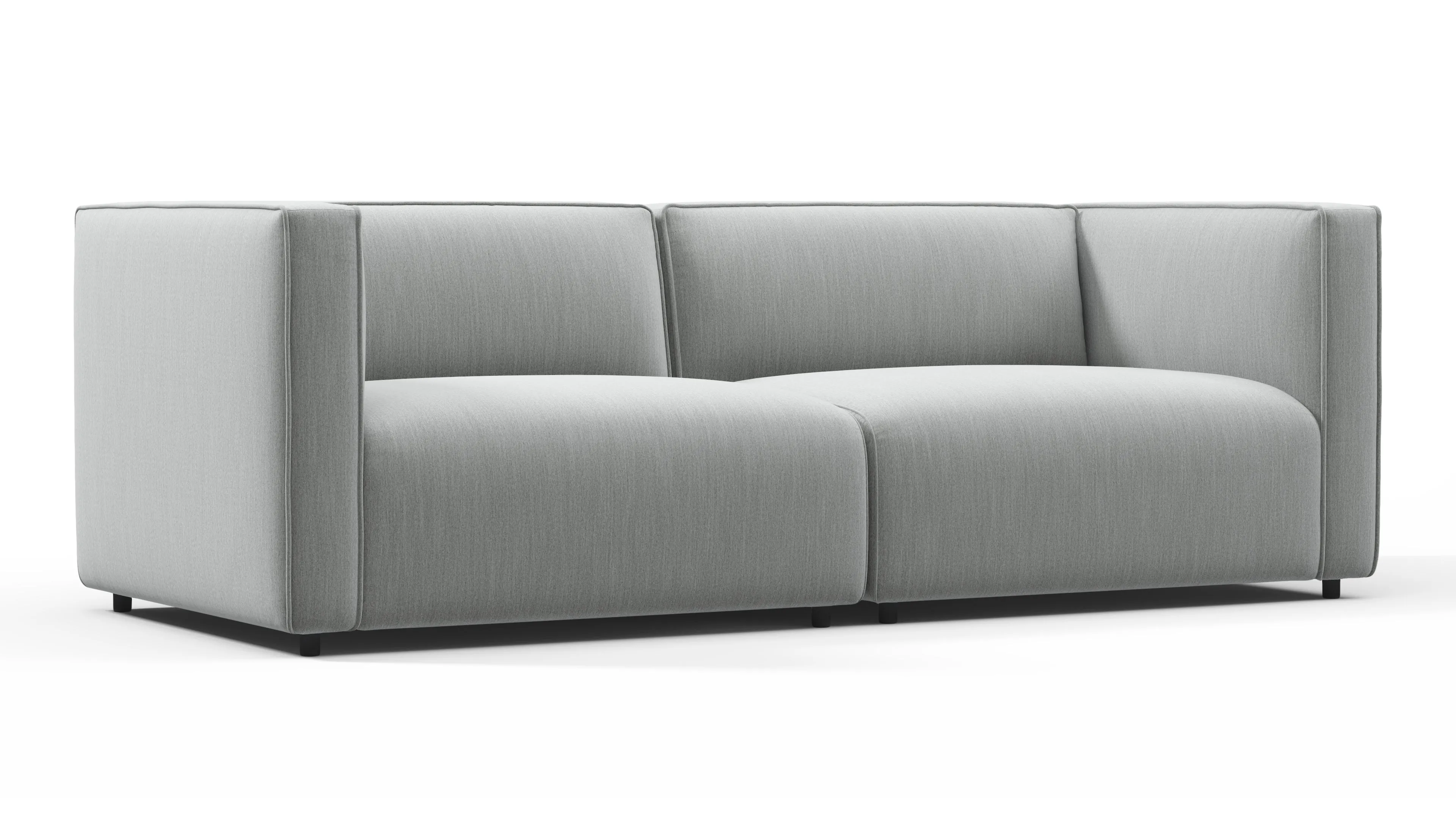 Bond - Bond Outdoor Two Seater Sofa, Dove Grey Performance Weave