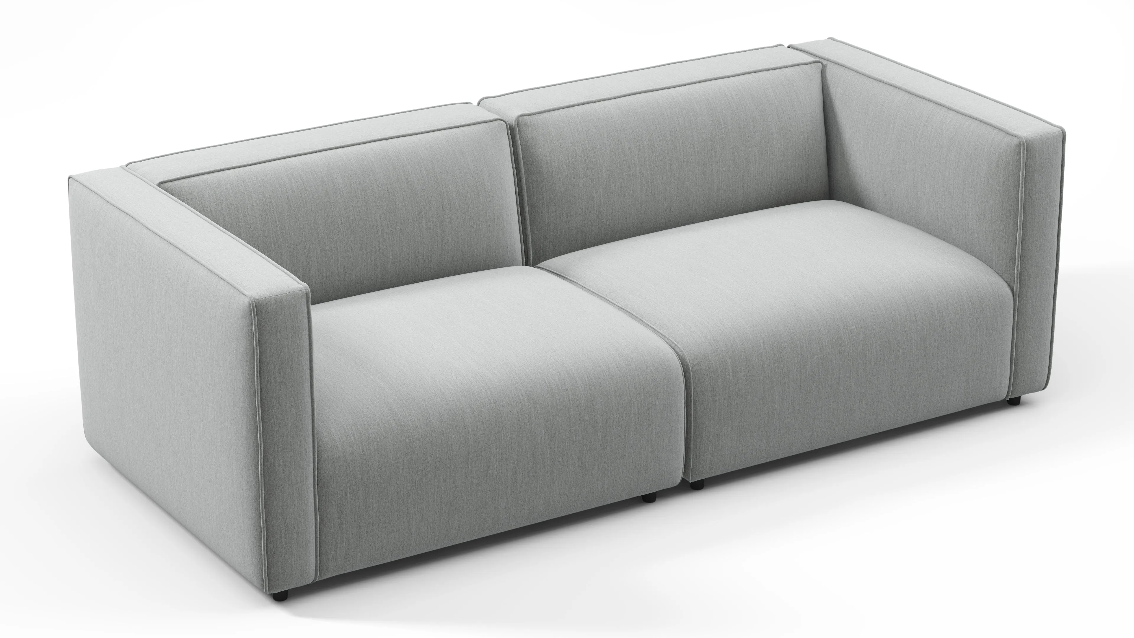 Bond - Bond Outdoor Two Seater Sofa, Dove Grey Performance Weave