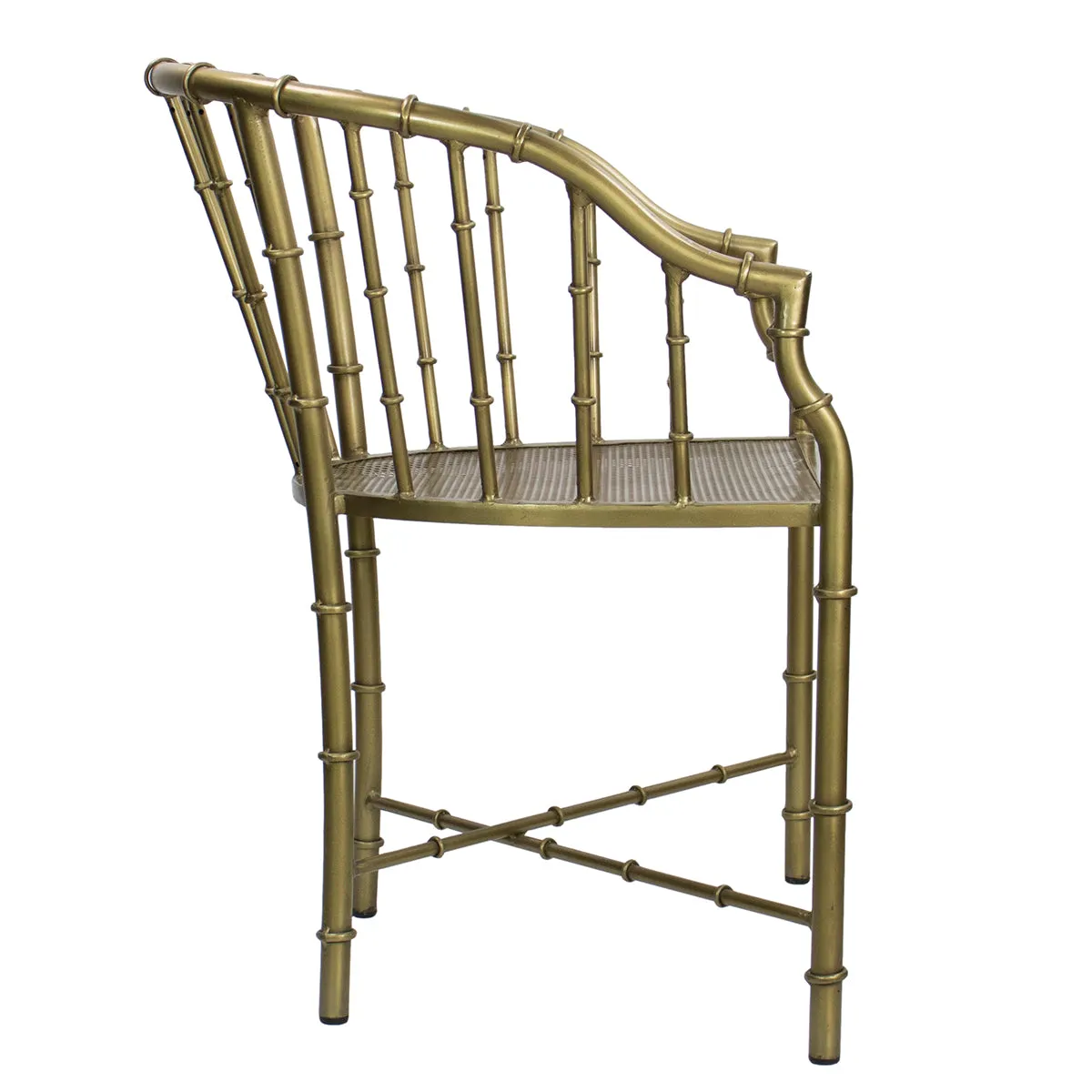 Brass Bamboo Armchair