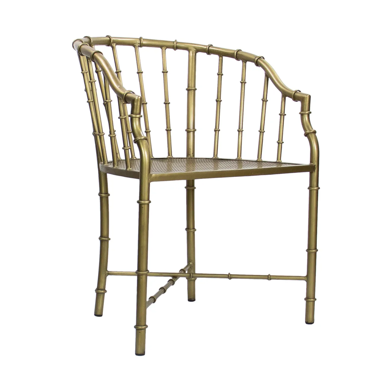 Brass Bamboo Armchair