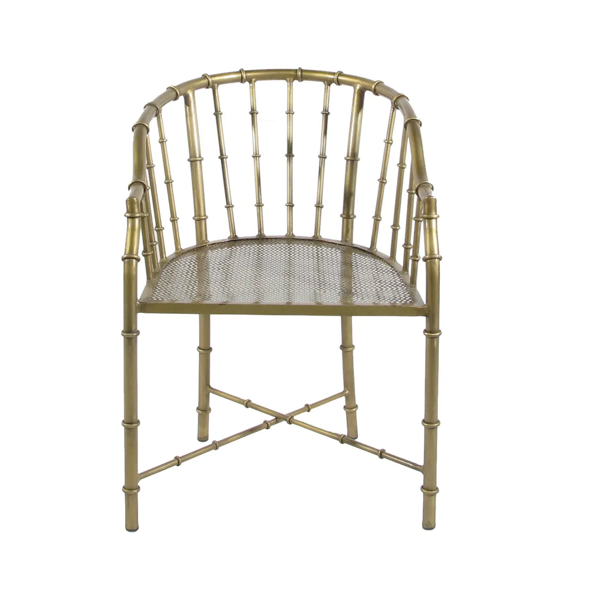 Brass Bamboo Armchair