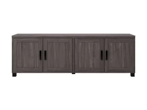 Brown TV Stand with Doors, TVs up to 85"