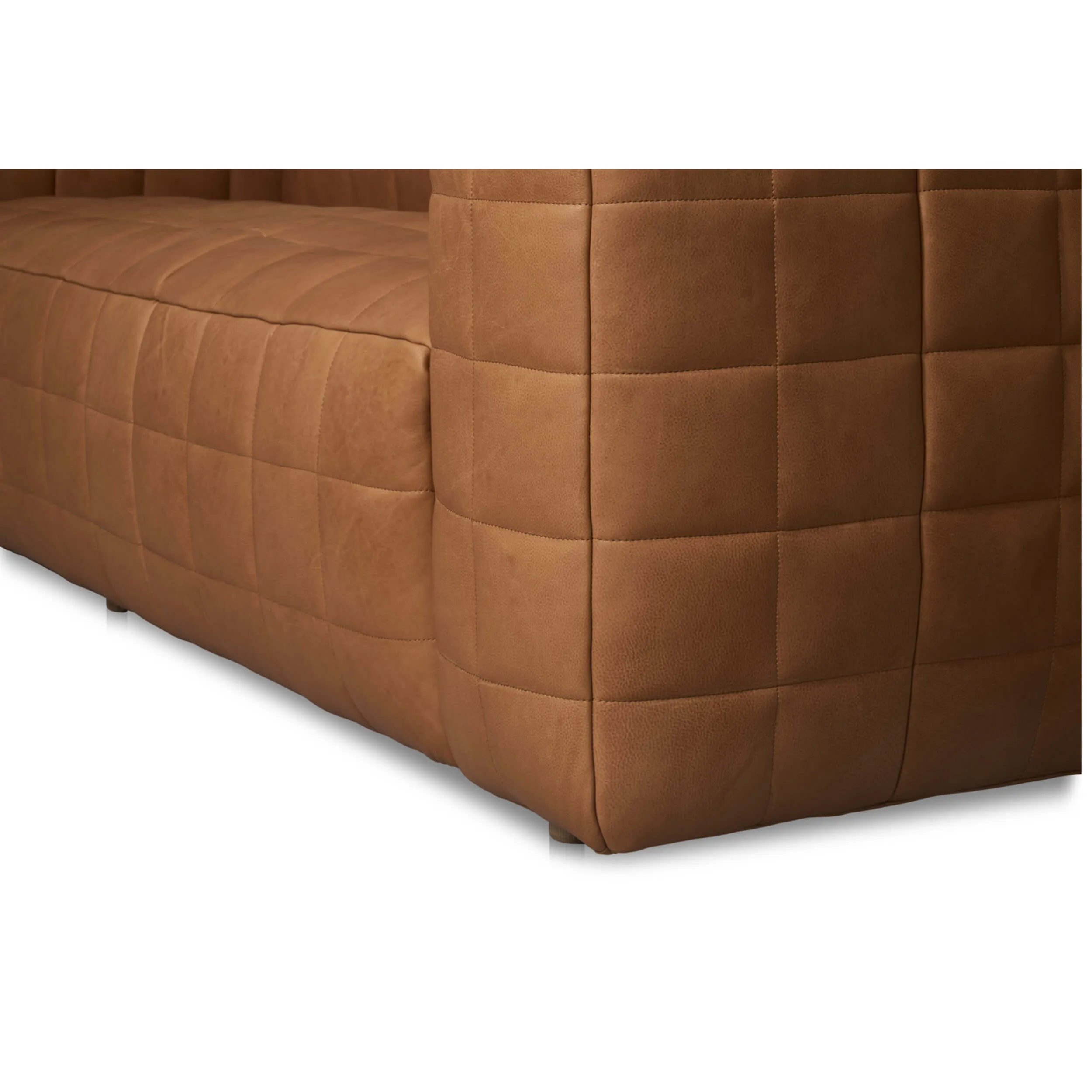 Callan Leather Sofa, Tan