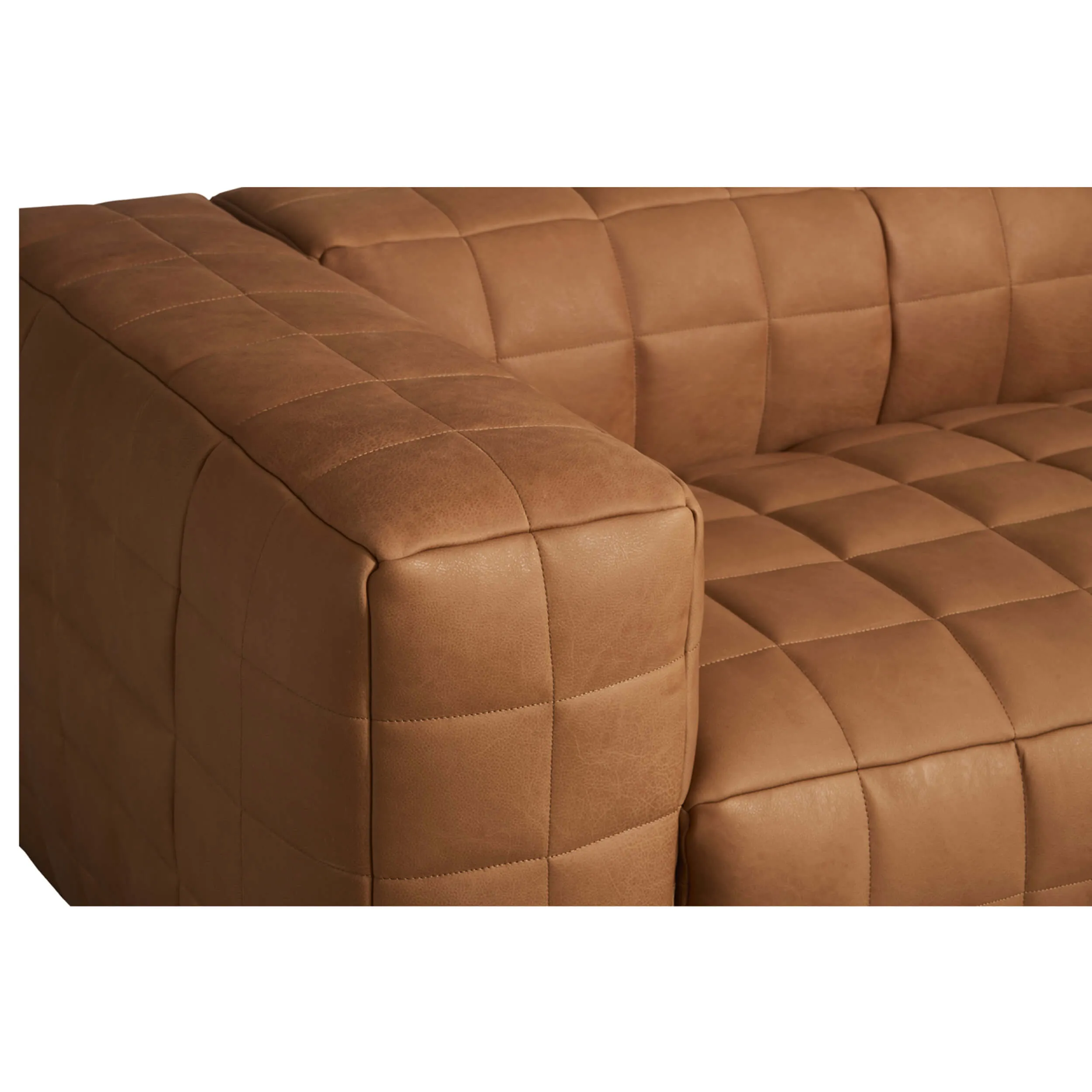 Callan Leather Sofa, Tan