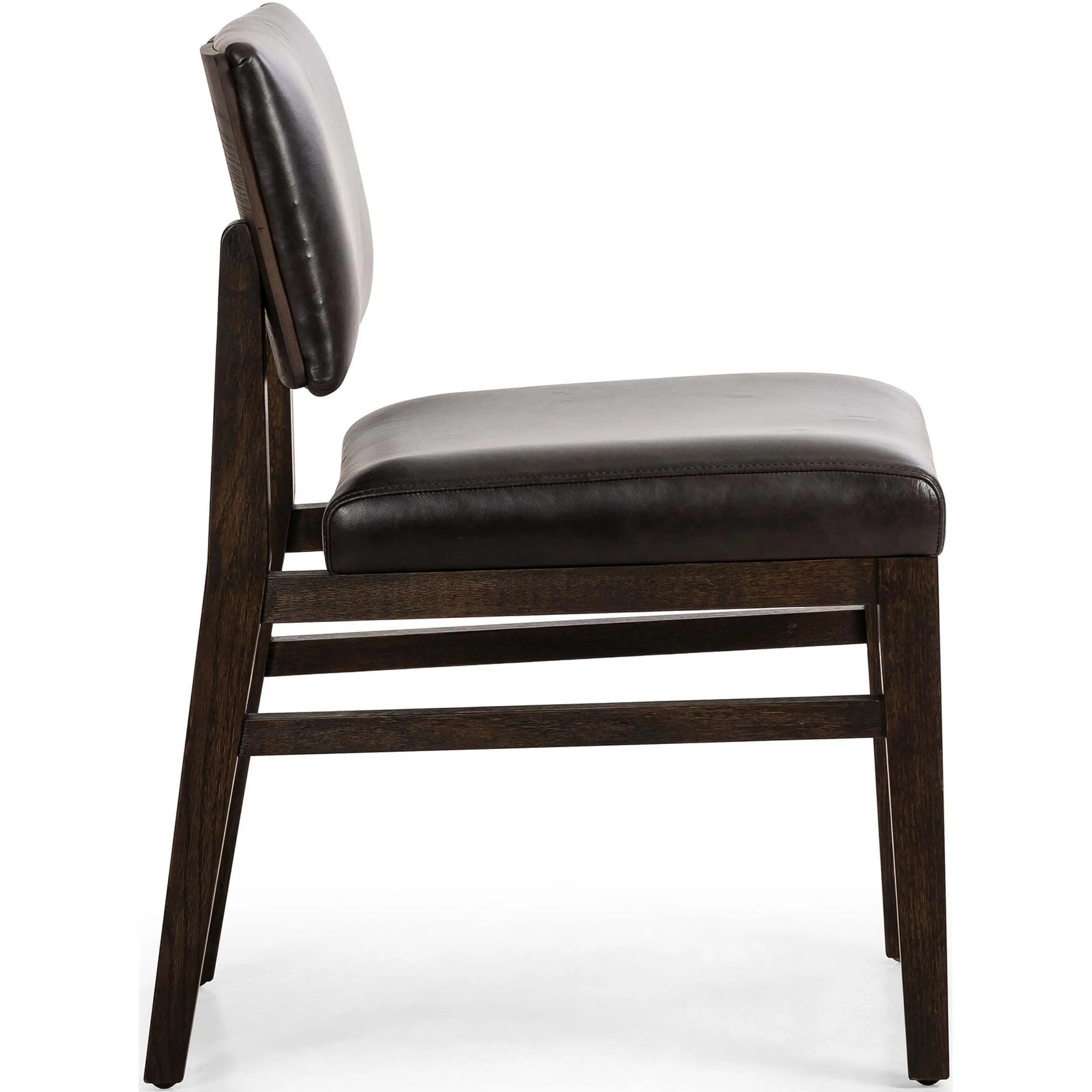 Carlo Leather Dining Chair, Sonoma Black, Set of 2