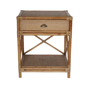 Cayman Rattan Bedside Table