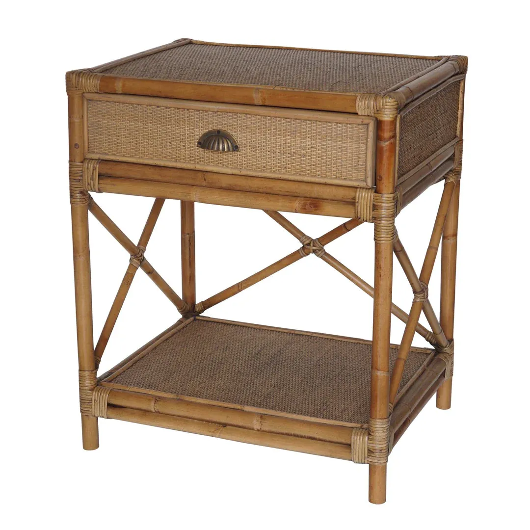 Cayman Rattan Bedside Table