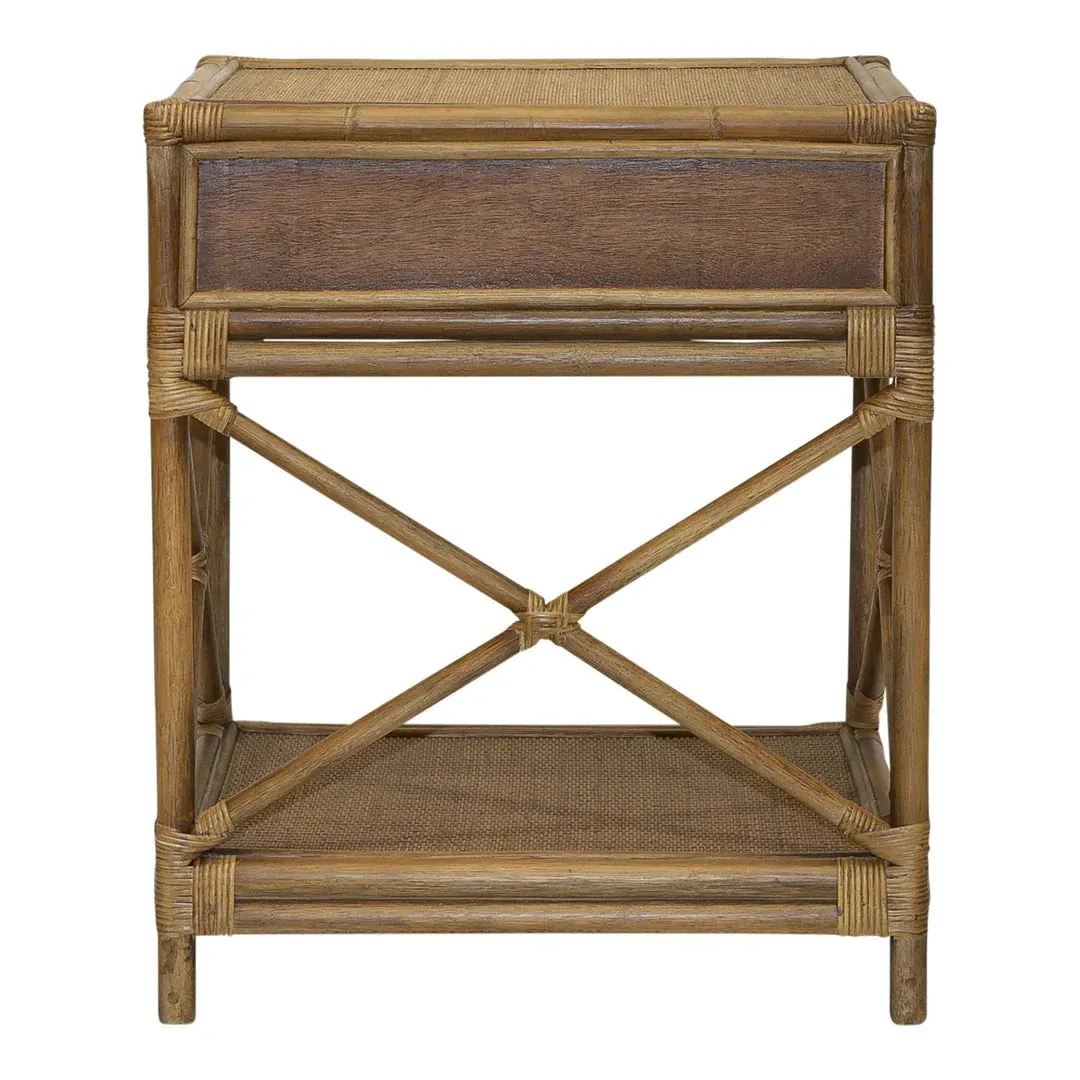 Cayman Rattan Bedside Table