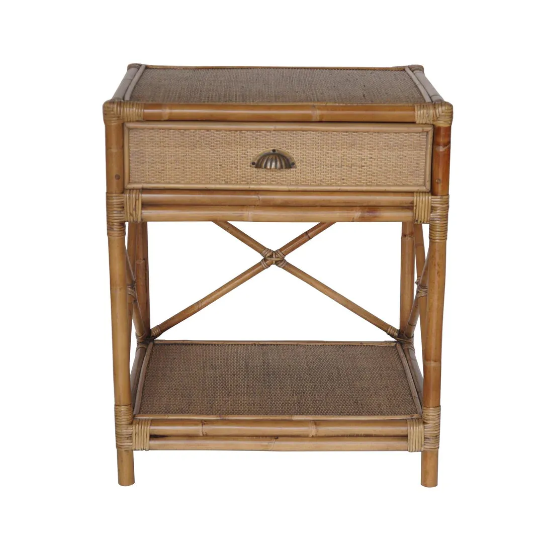 Cayman Rattan Bedside Table