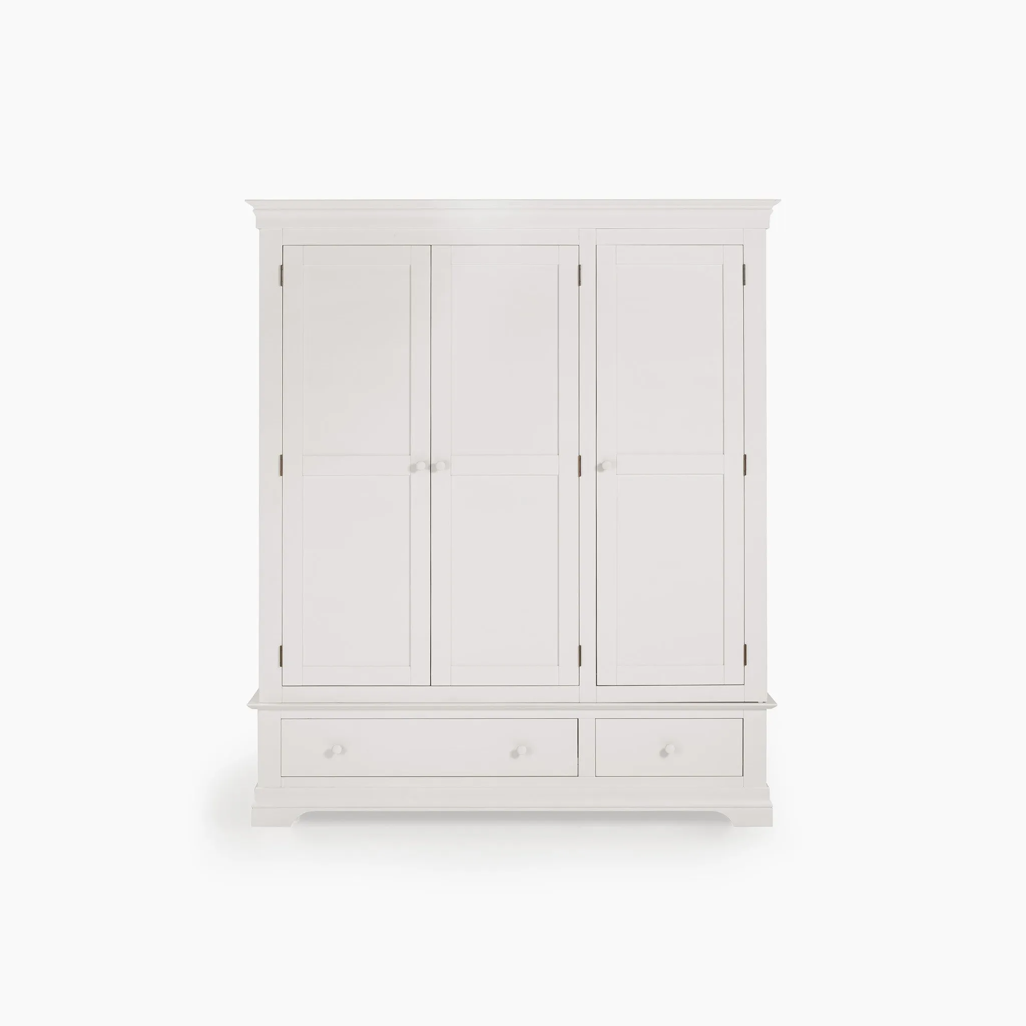 Chalbury Triple Wardrobe in Warm White