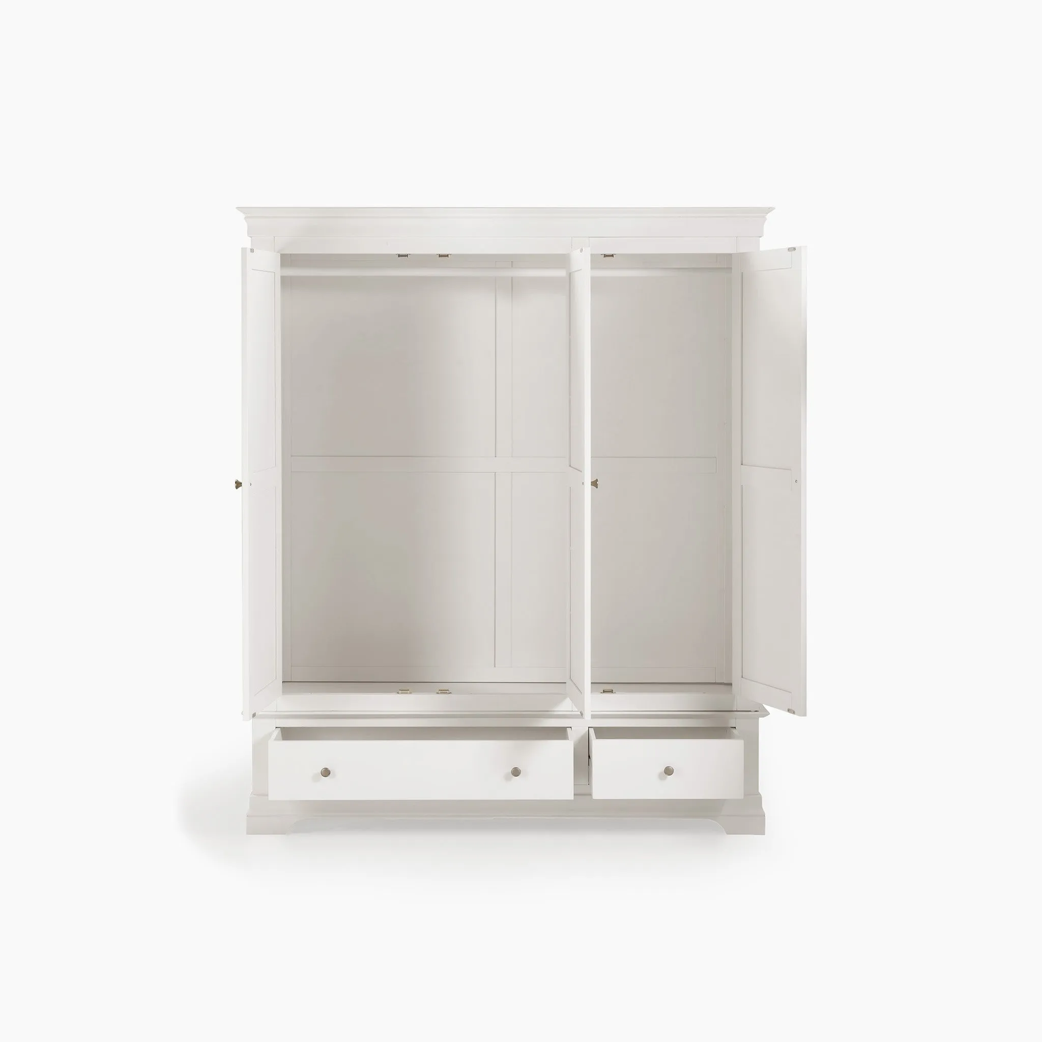 Chalbury Triple Wardrobe in Warm White