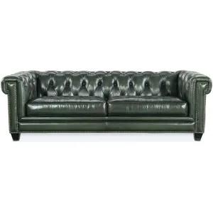 Charleston Tufted Leather Sofa, Sarzana Portal