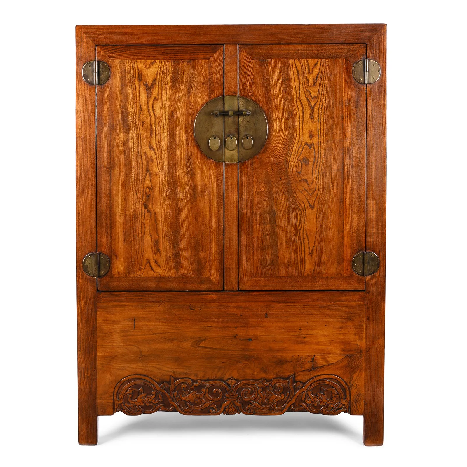 Chinese Elm Compound Cabinet From Beijing - 19th Century