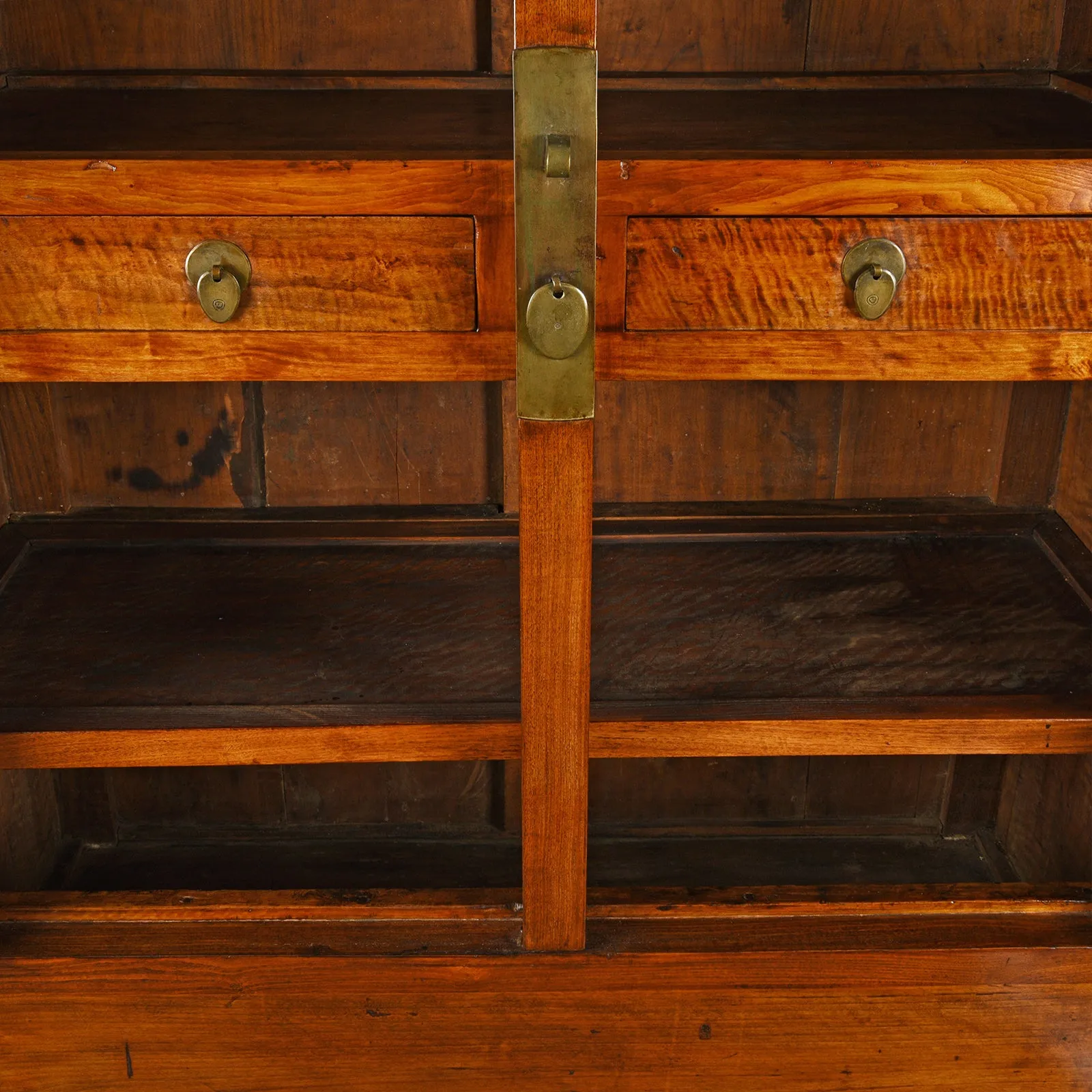 Chinese Elm Compound Cabinet From Beijing - 19th Century