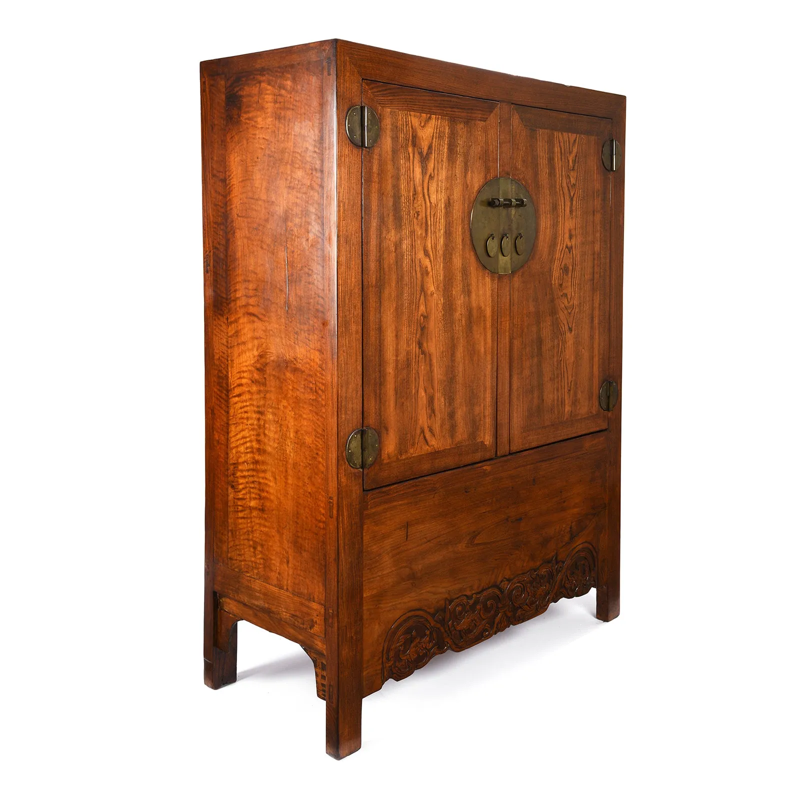 Chinese Elm Compound Cabinet From Beijing - 19th Century