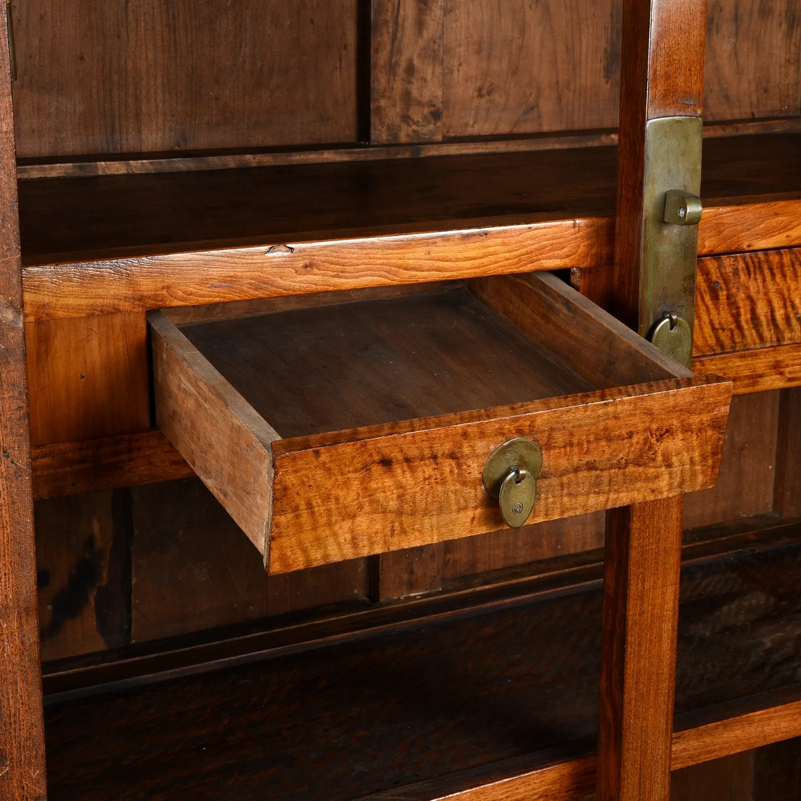 Chinese Elm Compound Cabinet From Beijing - 19th Century