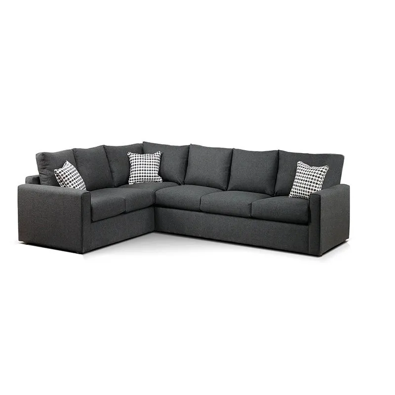 Claypool 7 Seater L Shape Sofa For Living Room - Grey