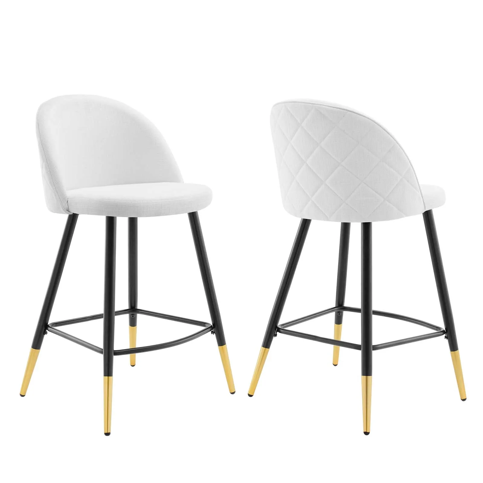 Cordial Fabric Counter Stools - Set of 2