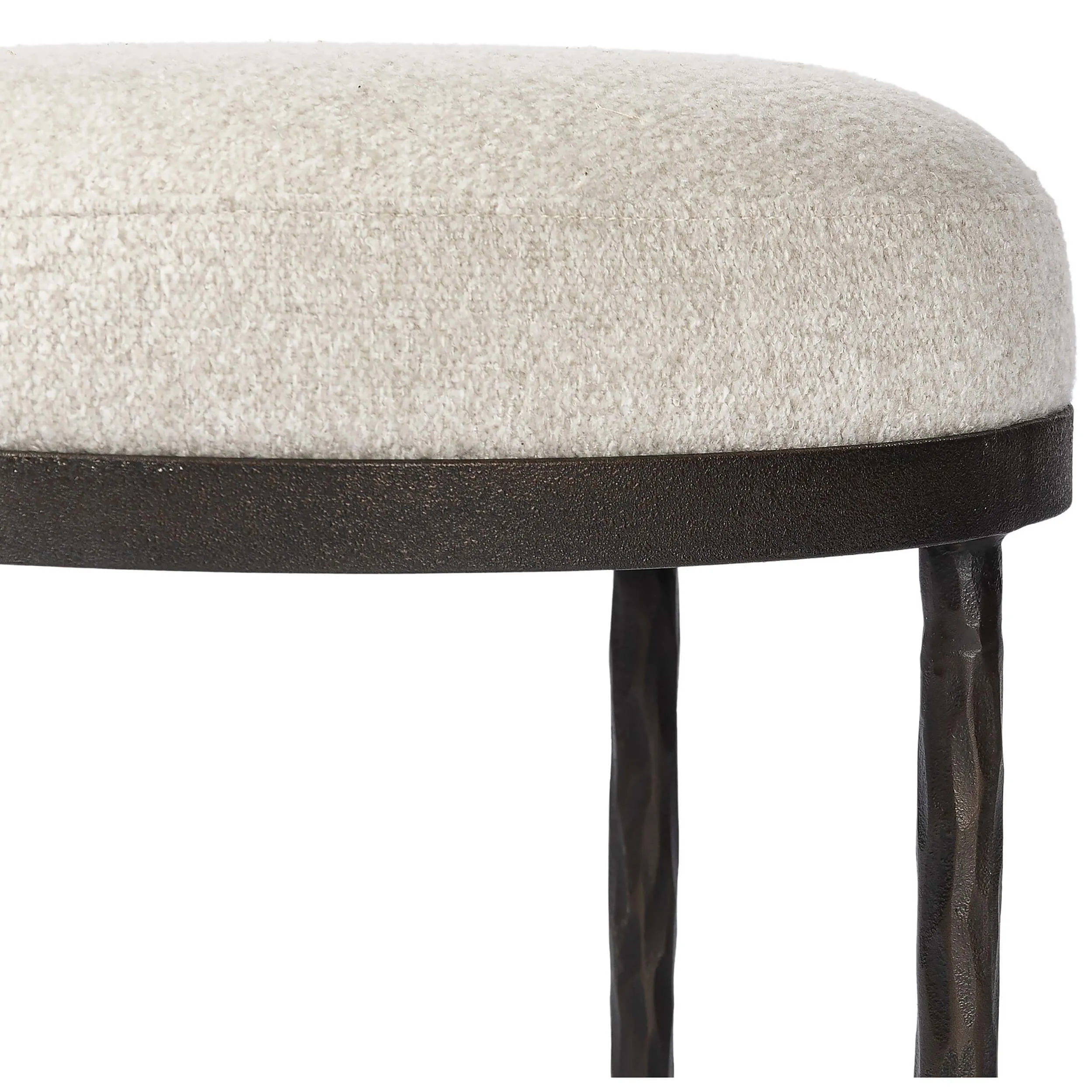 Corinne Accent Stool, Crete Pebble