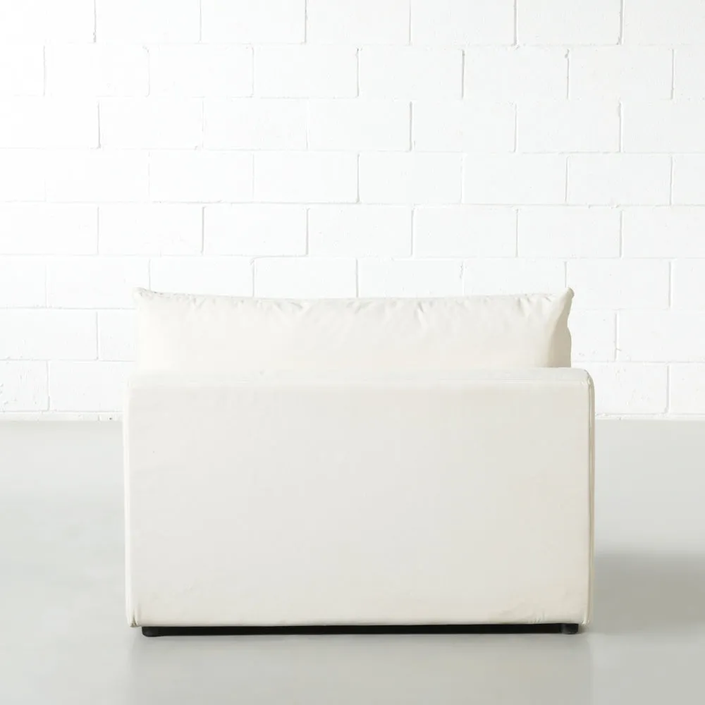 COSMIC - Cream Fabric Armless Chair Module